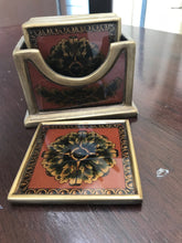 Load image into Gallery viewer, reverse painted glass coasters